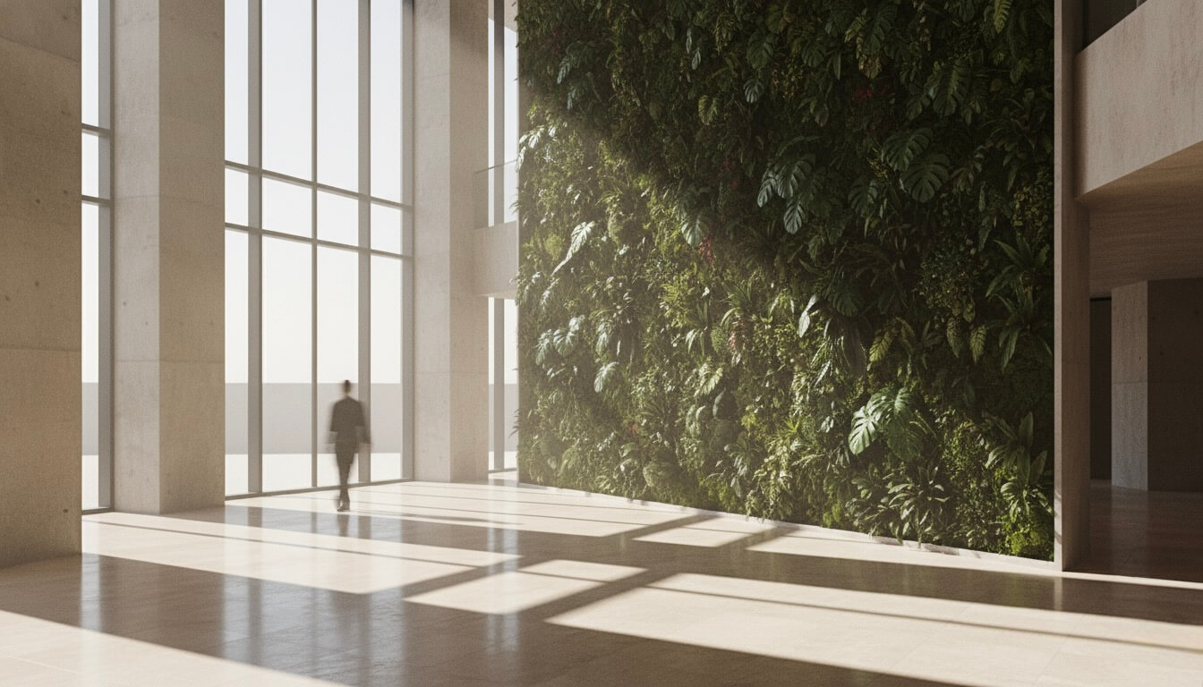 Interior with plants